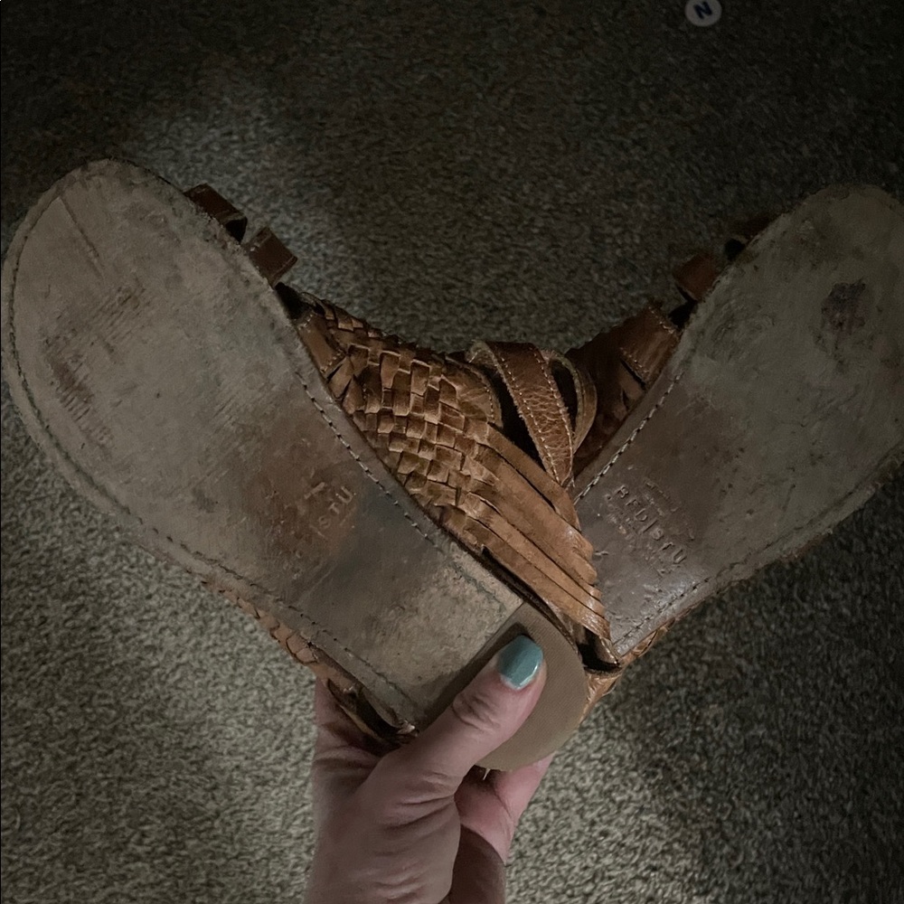 Bed Stu Tan Leather Sandals - Picture 3 of 3